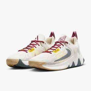 Nike Giannis Immortality 2 Basketball White Grey Yellow Men's DM0825-100 Sz 9.5